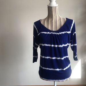 3/4 length sleeve tie dye top